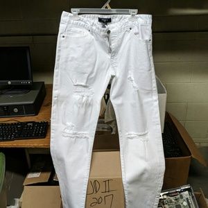 Size 33 white forever 21 means jeans